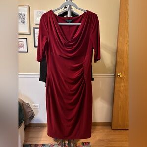 Lauren Ralph Lauren red sheath dress size 12